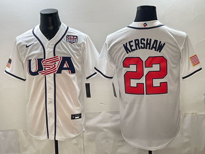 Men 2026 World cup white MLB Nike jersey 0045->->MLB Jersey